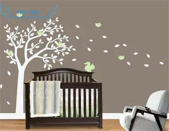 

Nursery Wall Decals. Blowing Summer Tree Wall Sticker For Boys And Girls Rooms. Custom Made Tree Wall Stickers Home Decor