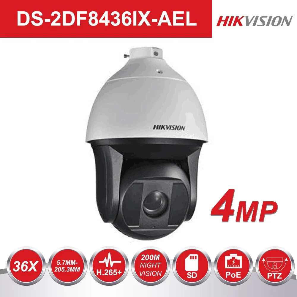 

Hikvision Smart Tracking Speed Dome Camera DS-2DF8436IX-AEL 4 Megapixel 36X Optical Zoom 200m IR Speed Dome PTZ IP Cameras