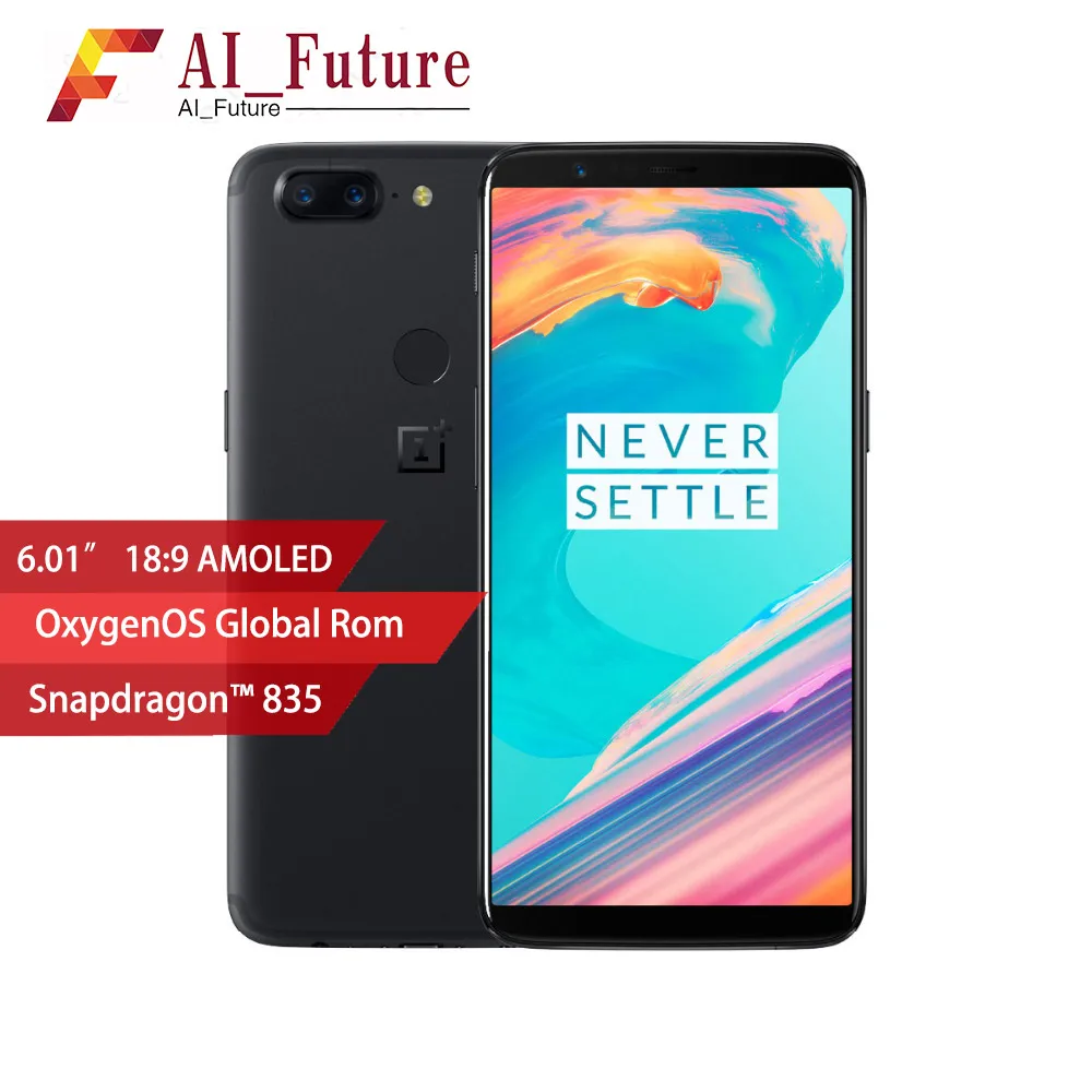 

Original Oneplus 5T A5010 6GB +64GB 8GB+128GB 6.01" inch Full Screen Fingerprint Snapdragon 835 4G LTE Smartphone