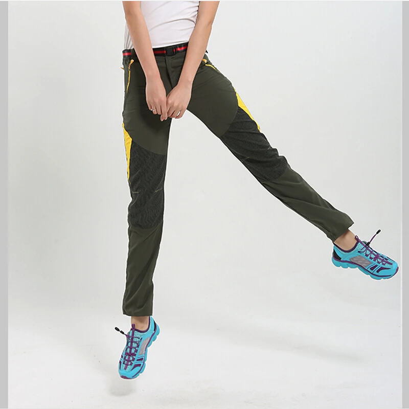 Primavera Verano marca mujeres al aire libre Pantalones de senderismo de secado rápido respirable protección UV Pantalones para acampar turismo trekking deporte