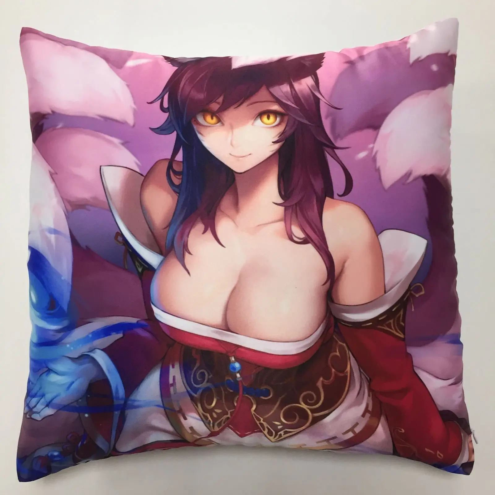 Новая игра Лига Легенд Ahri Двусторонняя Подушка Чехол s обнимающая Подушка Чехол для подушки косплей подарок 245