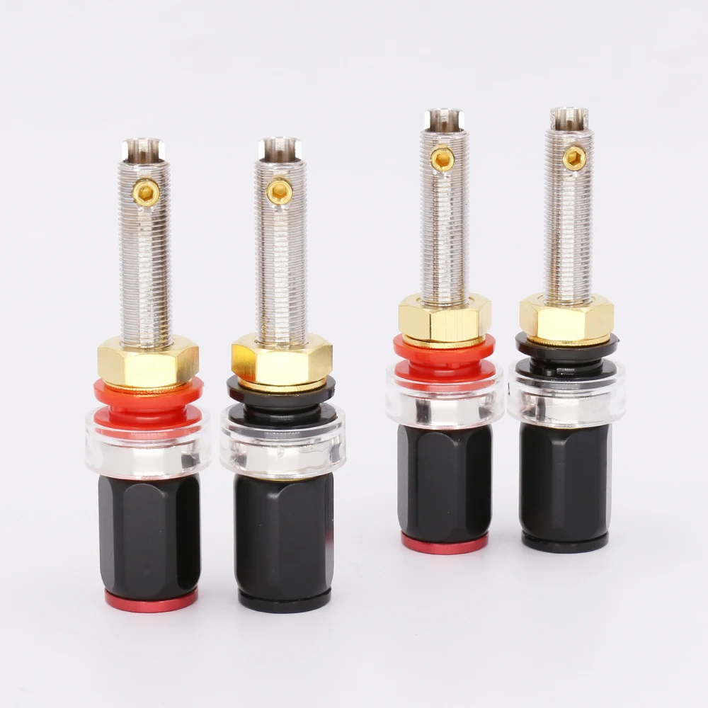 

Hi-End rhodium plated speaker amplifier terminal Binding Post 4pcs