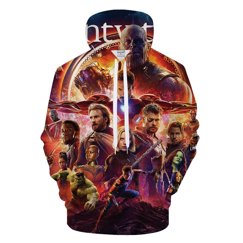 

Marvel Superhero Revenge Alliance 3D Print Sweatshirt Autumn Winter New Large Size Men's Fashion Hoodie