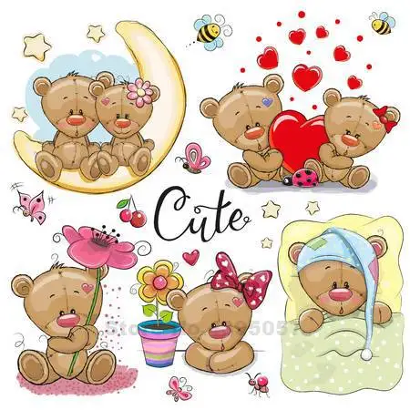 111561186-stock-vector-set-of-cute-cartoon-teddy-bear-on-a-white-background