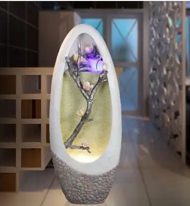

Living room water fountain. Waterscape decoration. Feng shui wheel. New residence gift for humidifier..042