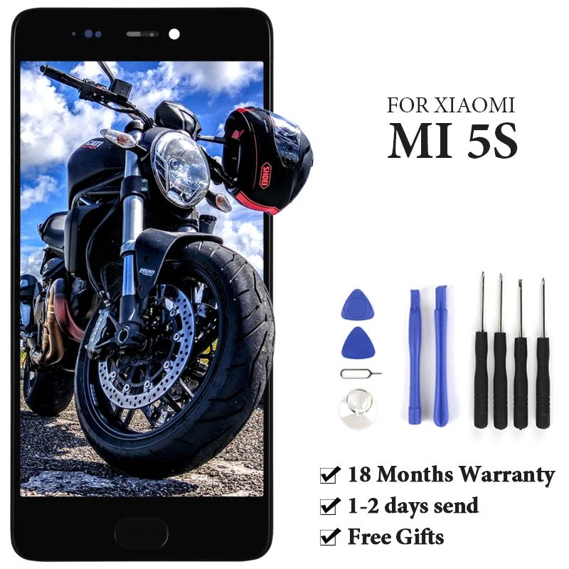 

LCD For Xiaomi 5S Display With Touch Screen Assembly With Frame Mobile Phone Replacement For Xiaomi 5S LCD No Fingerprint
