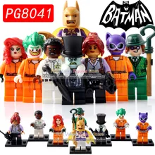 DR. TONG 80 шт./лот Бэтмен Барбара Аарон Пингвин наличные Риддлер тюрьма Джокер Женщина-кошка строительные блоки детские кирпичи игрушки PG8041