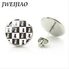 JWEIJIAO Fashion I Love Chess Earrings Knight Castle Stud Earring Personality International Chess Lovers Ear Stud Earrings CH15 1