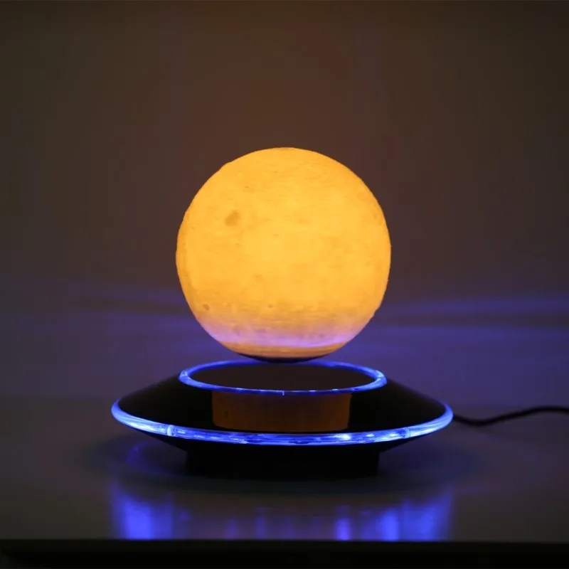 

15CM 3D Print Moon Lamp UFO Night Light Magnetic Levitation Floating for Children Kids Decorative Table Lamp Bedside Bedroom
