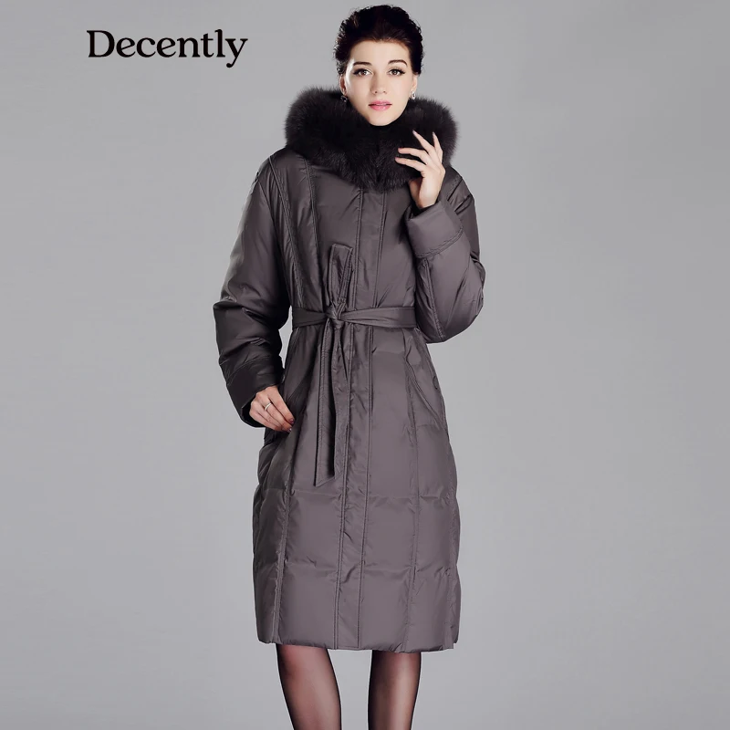 DECENTLY New arrival Mother Parka Fox Fur Winter Jacket Women 5XL 6XL ...