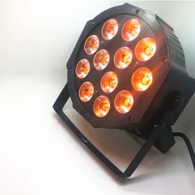 CREE RGBWA UV 12x18 Вт светодиодный плоский светильник SlimPar Quad Luce 6в1 светодиодный DJ сценический светильник dmx luce della lampada 6/10 channes