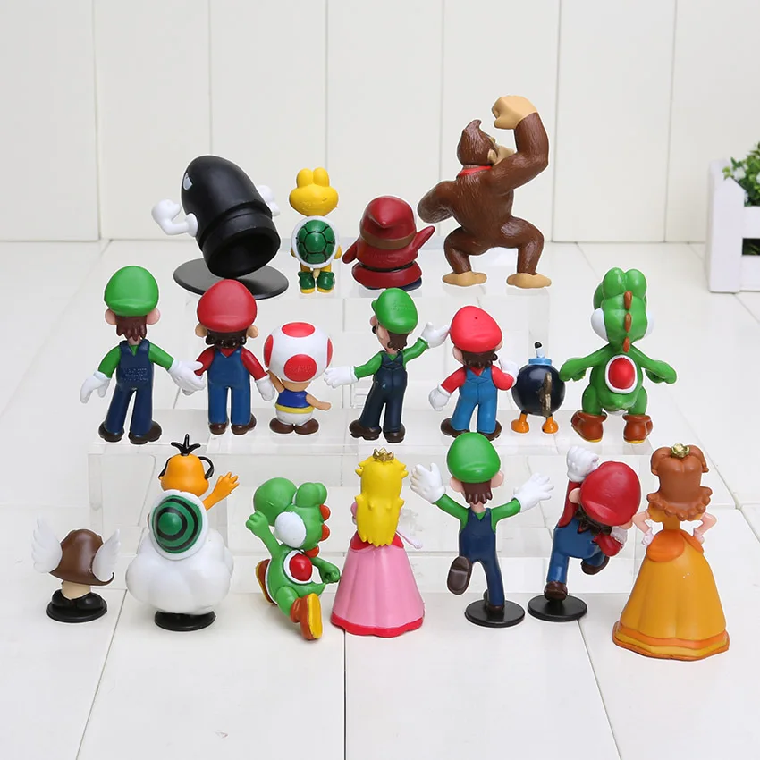 18pcs/set Super Mario Bros 1\