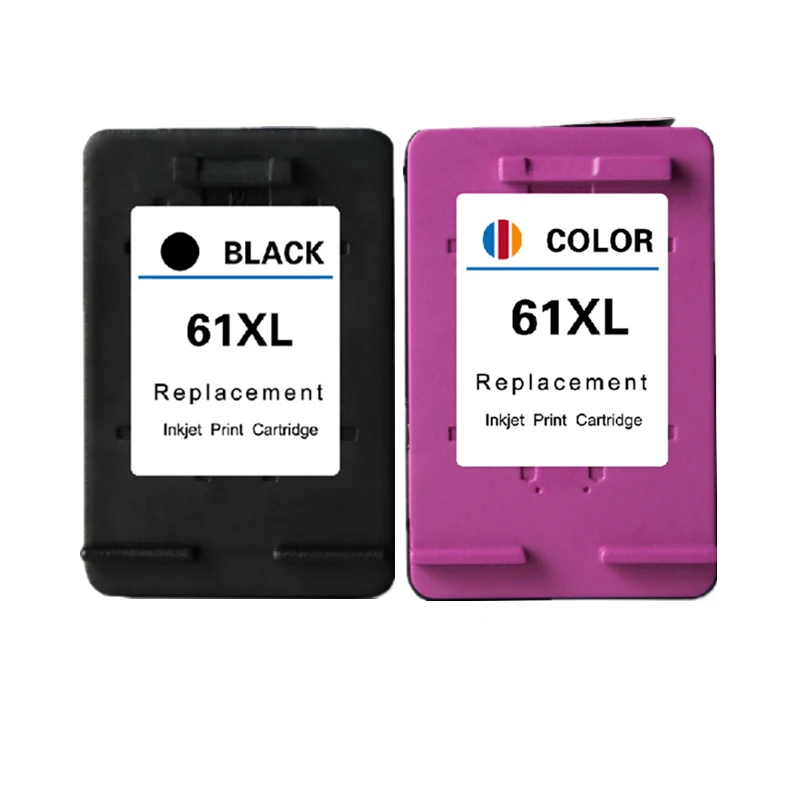 

BK & Color Ink cartridge replacement for hp 61 xl Deskjet 1000 1050 1055 1510 2000 2050 2510 2540 3000 3050 printer