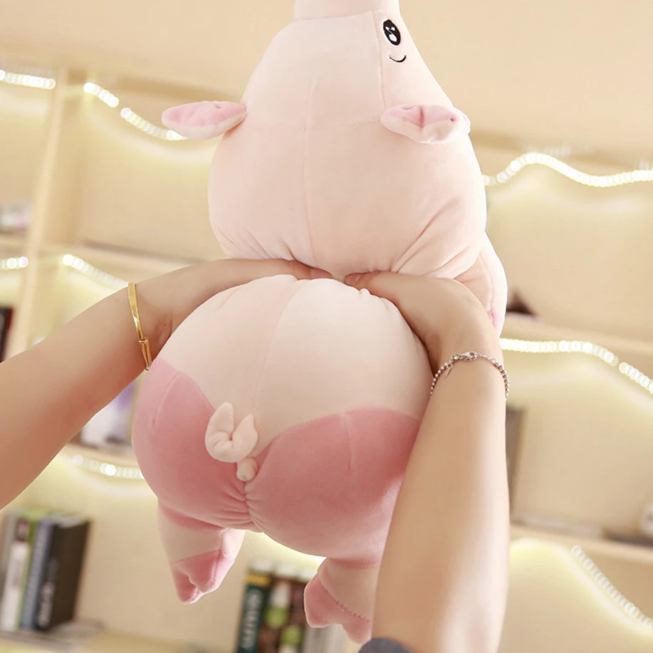 

50/60 / 80cm doll soft pig child cute pink pig plush toy 12 Zodiac pig pillow child girl birthday gift