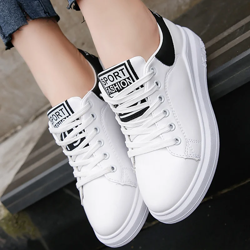 

Superstar shoe woman white sneakers solid hard-wearing causal shoes lace-up Cross straps non-slip women's shoes round toe shoe