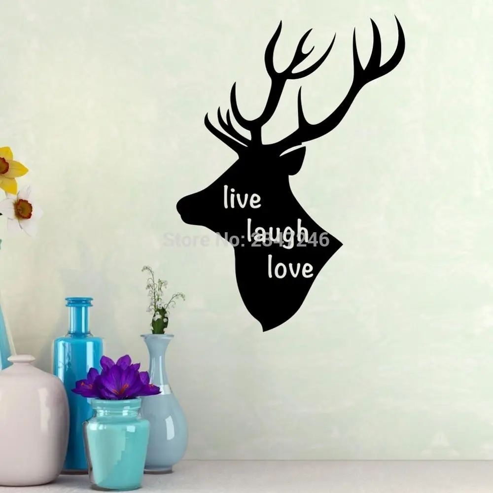 popular live live laugh buy cheap live live laugh lots from china cartoon live laugh love wall sticker animal deer head wall decals for living room sitting room popular live live laugh buy cheap live live laugh lots from china cartoon live laugh love wall sticker animal deer head wall decals for living room sitting room
