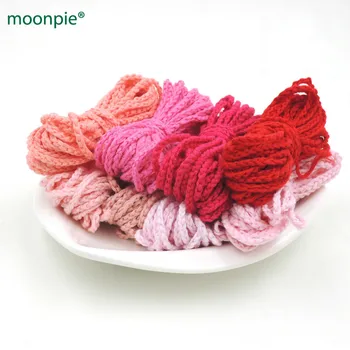 

shade pink red fushia DIY rope 40m handmade artisan woven cord, 32 colors to your liking handmade crochet cotton cord EA39