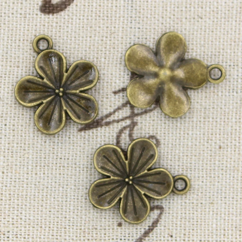 15 шт. подвески в виде цветка 23x19 мм|charm flower|flower charmcharms jewelry making |