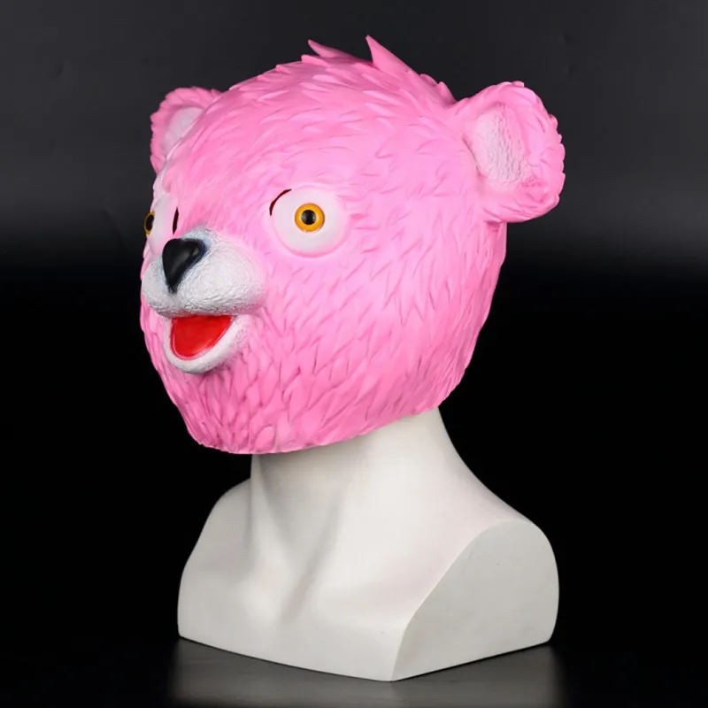 Панда Cuddle розовый медведь команда лидер лиса Джон фитиль жнец Маска животных латексные маски Шлем Хэллоуин вечерние реквизит для взрослых