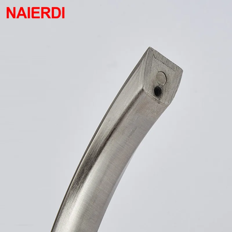 NAIERDI 10 шт. ручки для шкафа круглая ручка кухонных шкафов из алюминиевого