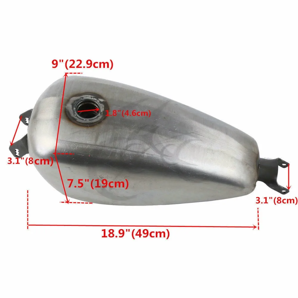 Мотоцикл 2 5 галл 3 Лифт топливный бак для газа Harley Sportster XL883 1200 2007 2020|Топливный бак| |