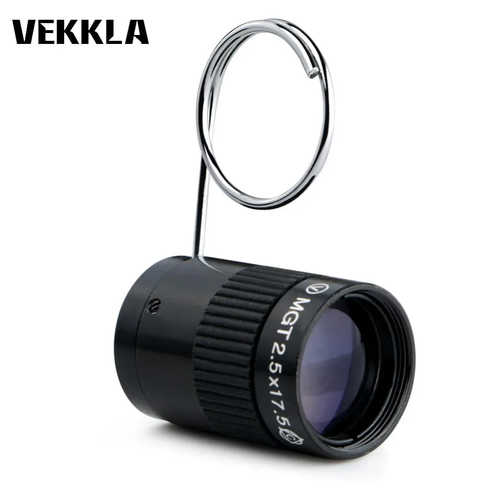 Subminiature Mini Monocular Telescope 2.5X17.5HD High Power Pocket Key