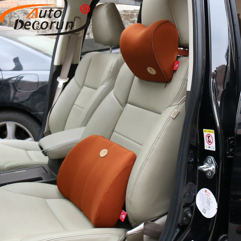 Car lumbar pad for seats supports cover cushion set car waist cushion