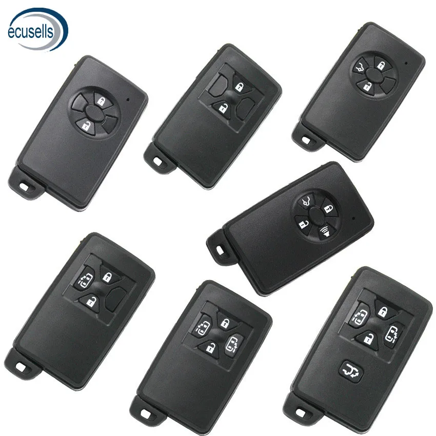 

Replacement Shell 2/3/4/5 Button Smart Remote Key Fob for TOYOTA RAV4 Vitz Ractis Car Key Blank Case