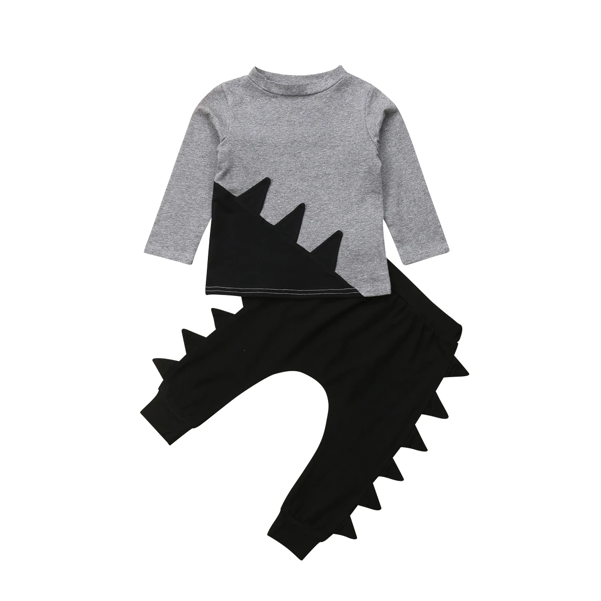 

2PCS Kids Boy Clothes Autumn Long Sleeve Crew Neck T-shirt Tops Dinosaurs Harem Pant Outfits Clothing Set