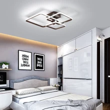 Квадратные Кольца Circel люстра для спальни кухни комнаты дома AC85-265V современные светодиодные потолочные крепления для светильника-люстры
