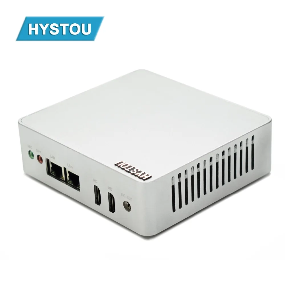 Новый Intel NUC N3160 Hystou Nano ITX PC двухканальный сетевой адаптер 2 LAN безвентиляторный