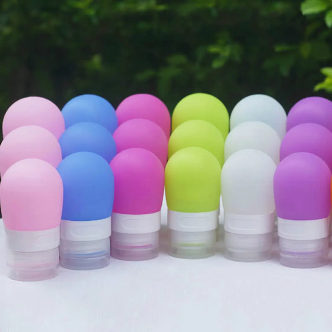 

Soft Travel Packing Press/Portable Silicone Bottling 1pc38ml /60ml /80ml Empty Bottle For Lotion Shampoo Bath Container