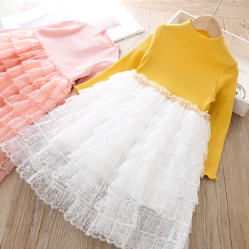

girls cotton tulle dresses 2019 autumn kids party dress sweet girl fall dresses sweet children holiday dress