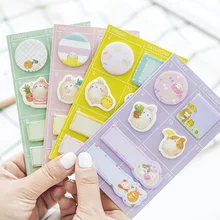 1PCS New Cute Cartoon Potatoes Rabbit Multifunction Novelty Self Adhesive Memo Pad Sticky Note Memo Post It Note Gift Stationery