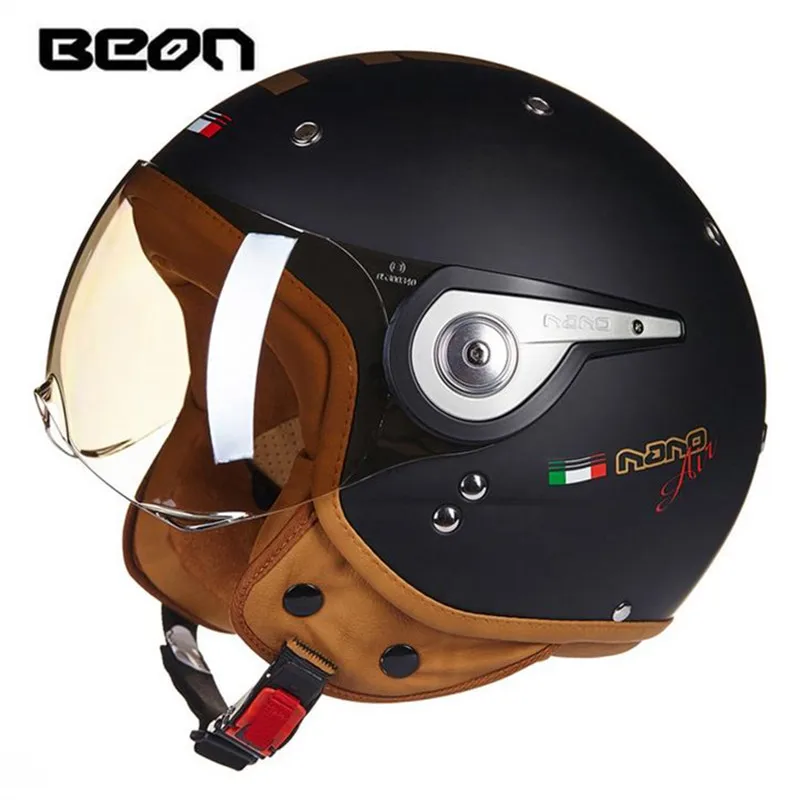 kleding Goot dividend BEON Mode Motorfiets Elektrische Auto Scooter Helm Zomer Half Helm Fashion  Helm multi color Optionele Oor beschermende|Helmen| - AliExpress