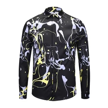 Правда гуляка брендовая одежда черные модные рубашки мужские дизайнерский с длинными рукавами платье свадебные рубашки одежда для офиса(верх) вечерние Клубные футболки