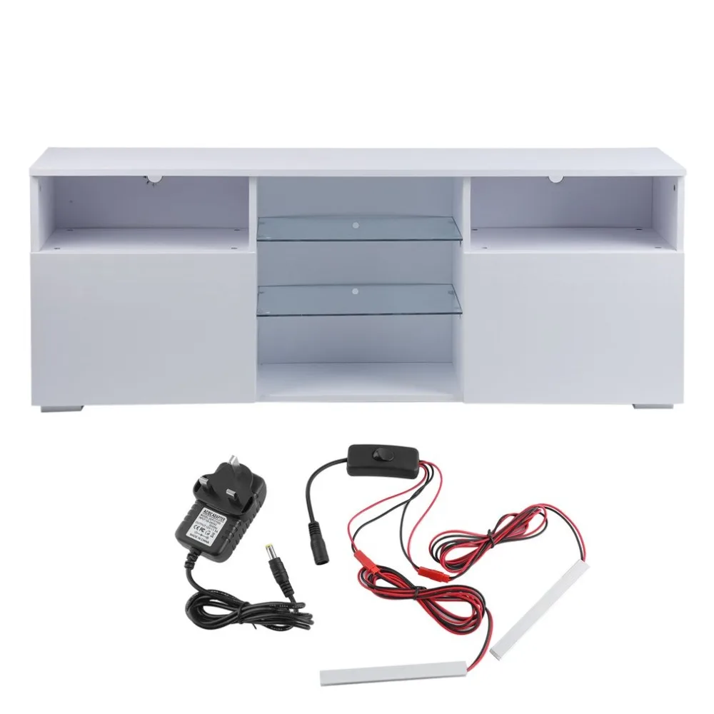 

Stable TV Cabinet High Glossy TV Stand Unit Home Storage Entertainment Decorative Furniture For Living Room Bedroom
