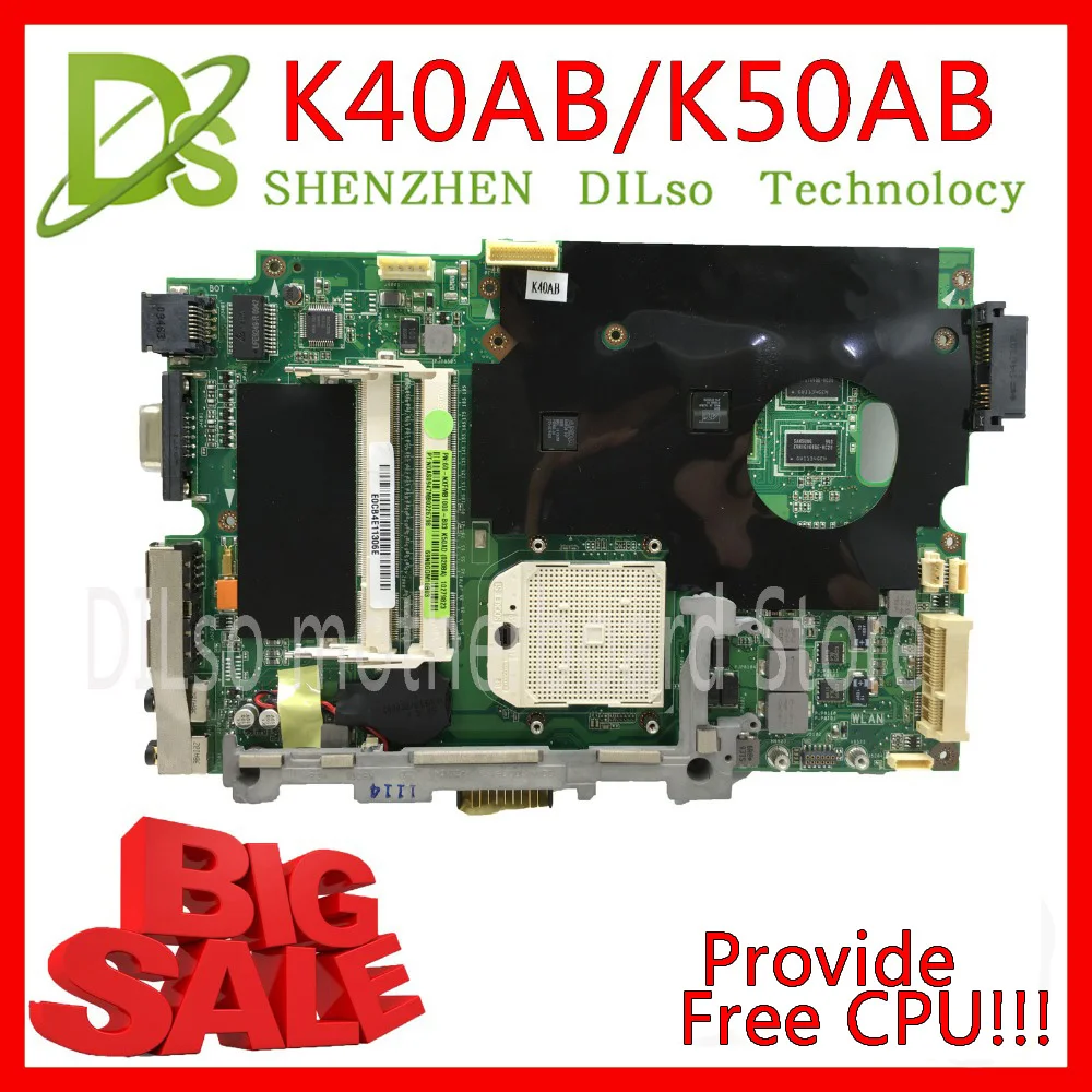 KEFU K40AB motherboard for asus laptop motherboard K40AB K40AD K40AF K50AB K50AD K50AF K40IJ K50IN motherboard Test motherboard