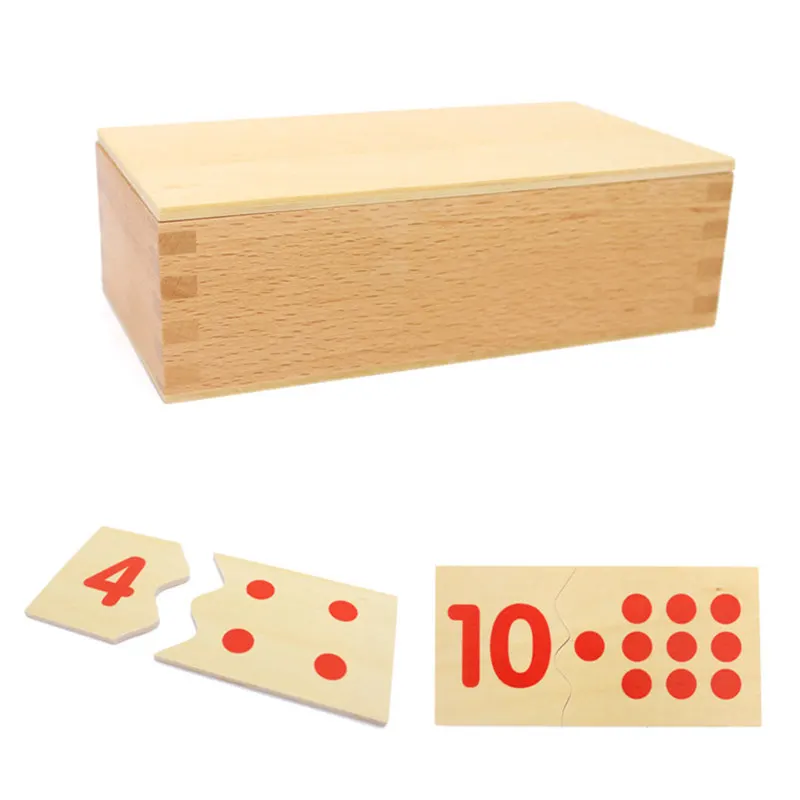  Montessori Wooden Math Toys For Children Preschool Educational Montessori Materials Number Matching - 32851978503