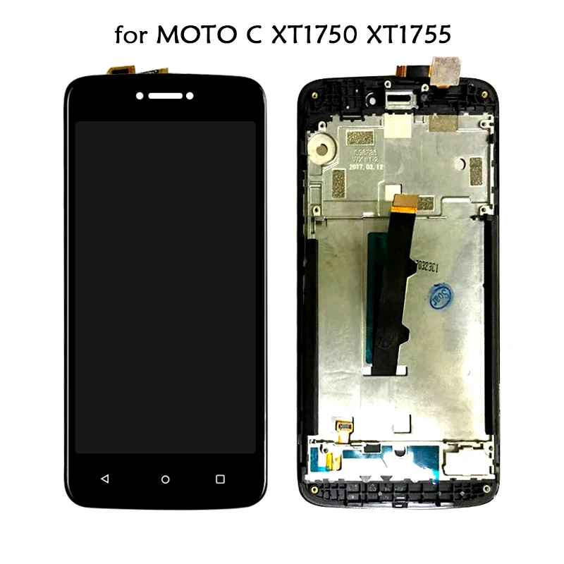 Испытано 5 0 &quotчерный ЖК-дисплей для Motorola MOTO C XT1750 XT1755 Дисплей и Touch Панель Экран