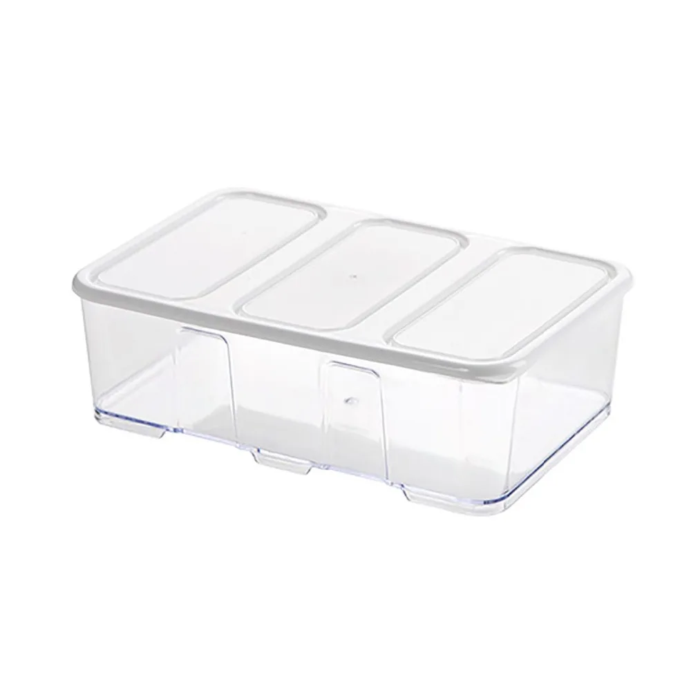 1600/1000/700 мл морозильная камера хранения коробка стекируемые Пластик Еда контейнеры для хранения с крышкой Кухня шкаф для канцелярских принадлежностей