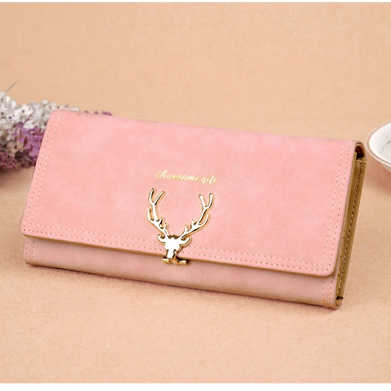 

New Fashion Women Wallet PU Leather carteira Coin Purse brand designed women's purse long and short zipper female purse sml1472