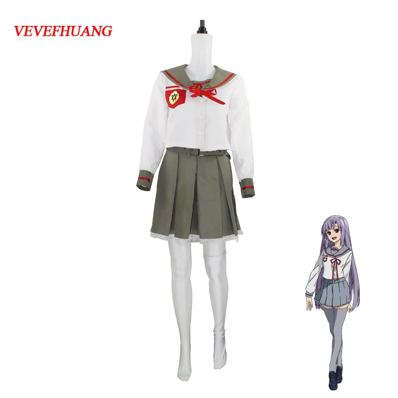 VEVEFHUANG Seraph of the End Owari no Serafu Mahiru Hiiragi косплей костюм матроса Полный комплект с