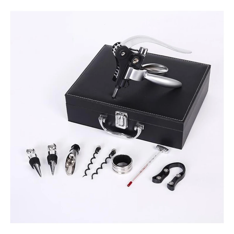 9 шт./компл. деревянная коробка с кроличьей головкой открывалка для красного вина