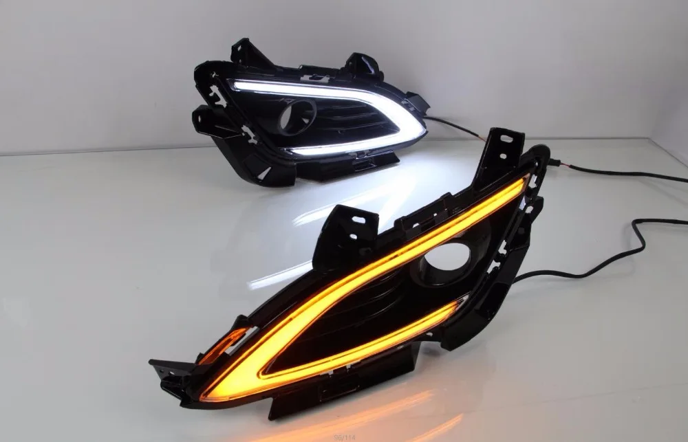 

Qirun led drl daytime running light with dimmer for Hyundai elantra 2016-2017 with wireless control