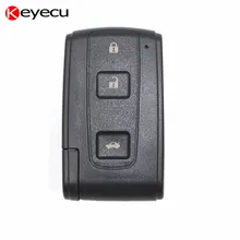 Keyecu 3 Button Replacement Keyless Smart Remote Shell Housing Case Key Cover for Toyota Avenis Crown Prius Verso Rav4