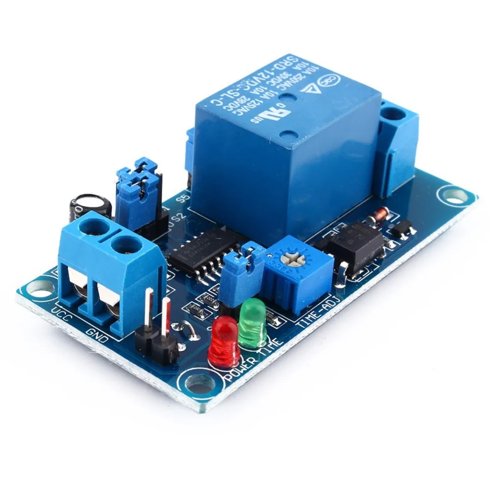 

12V DC Delay Relay Delay Turn off Switch Module With Timer Normally Open Trigger Delay Relay New