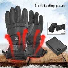 Зимние перчатки с подогревом водонепроницаемая литиевая батарея теплая перчатка Умные перчатки с подогревом внутренняя утепленная хлопковая теплая