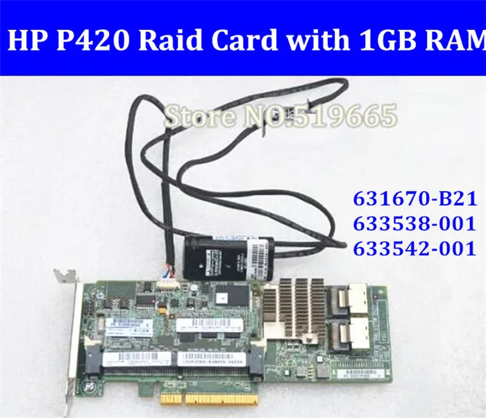 631670 B21 633538 001 633542 Array SAS P420 RAID контроллер карта PCI E с 1G батареей ОЗУ поддержка 6T