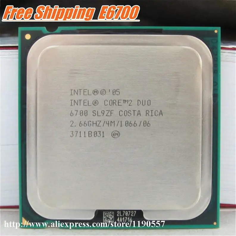 Original E6700 CPU,Intel Core 2 Duo E6700 Processor (2.66Ghz/ 4M /1066MHz)  Socket 775 Desktop CPU|CPUs| - AliExpress